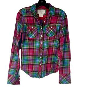 Levi’s Pink Plaid Button Down X-Small